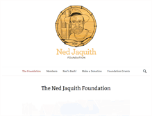 Tablet Screenshot of nedjaquithfoundation.org